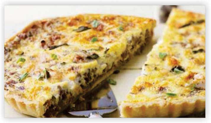 Cheese and Caramelized Onion Quiche 