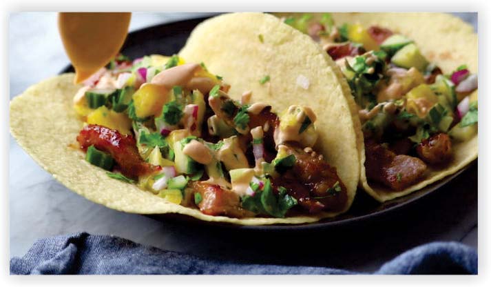 Walnut Chorizo Tacos With Pineapple Salsa 