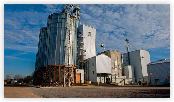 A poultry feed mill