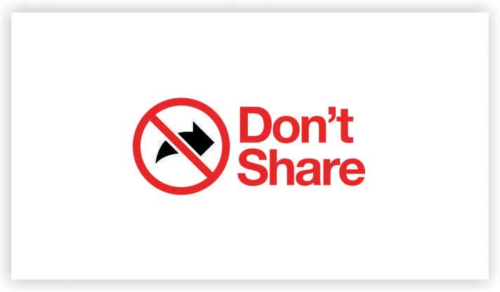 Do not share your financial details with anyone
