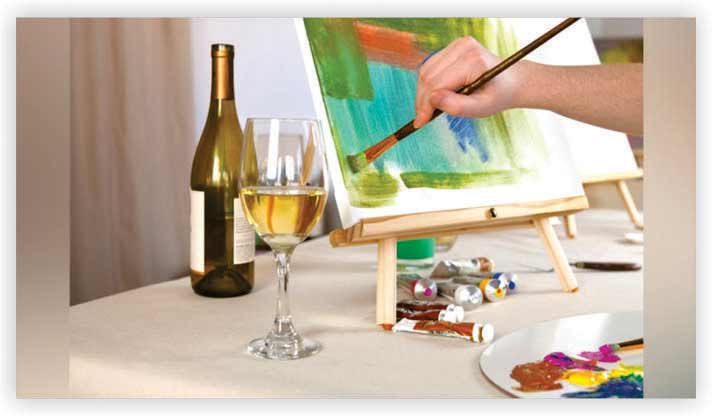 Go to a Paint & Wine Night