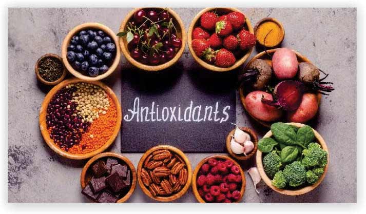 Consume meals high in antioxidants