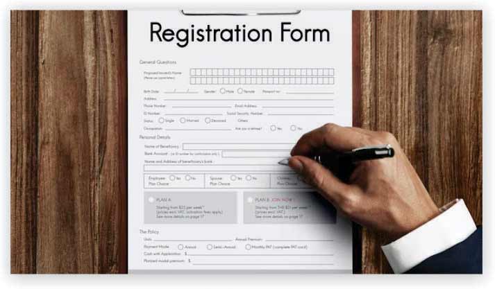 Draft the Registration Application