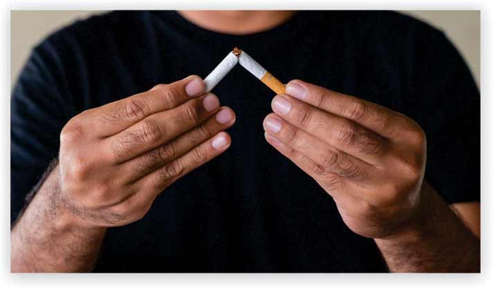 Quit smoking to get nicotine out of your system for good